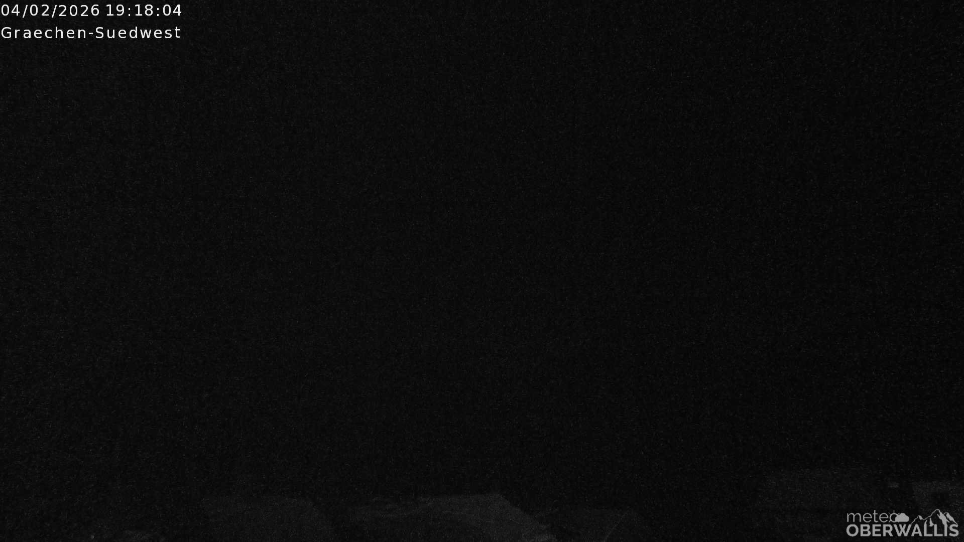 Archiv Foto Webcam Grächen - Blick nach Süd-West