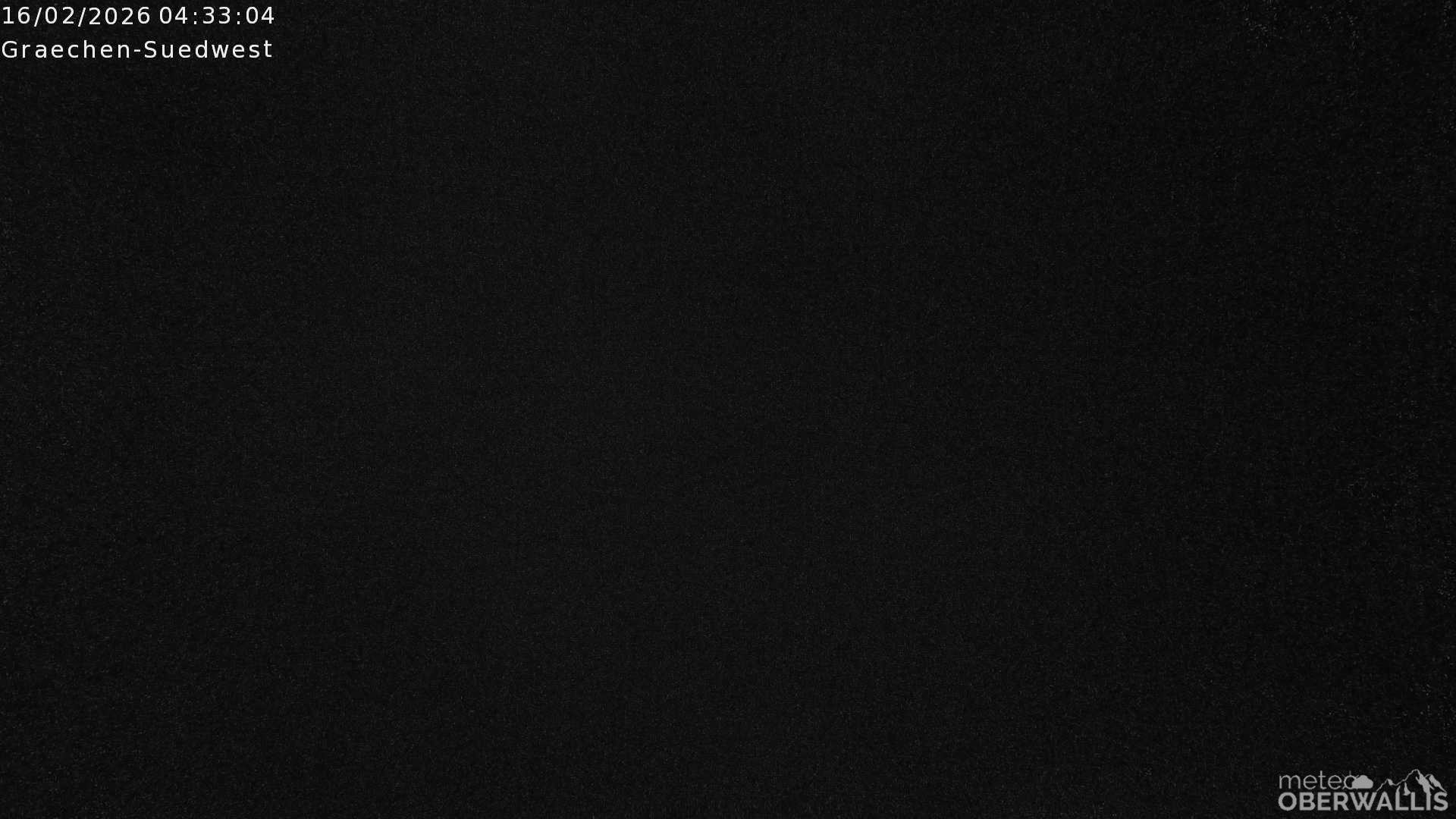 Archiv Foto Webcam Grächen - Blick nach Süd-West