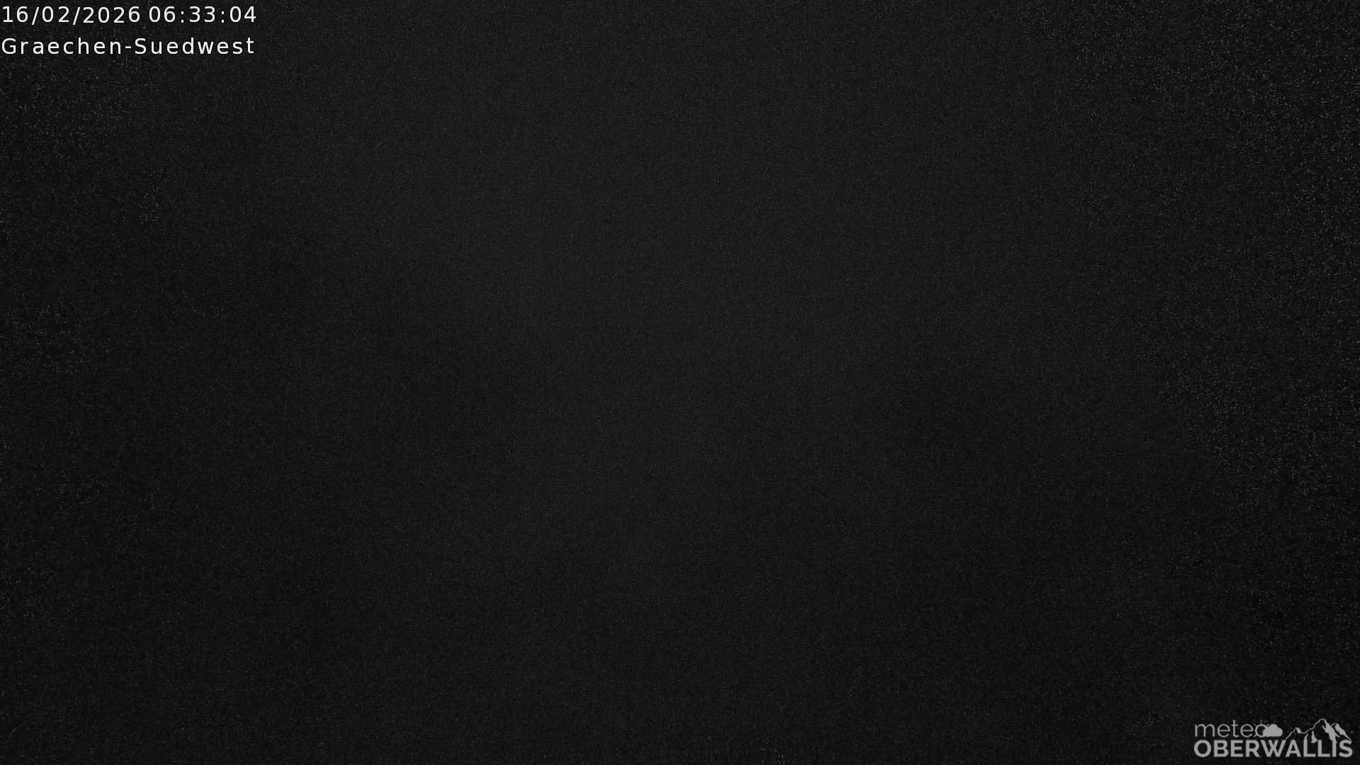 Archiv Foto Webcam Grächen - Blick nach Süd-West