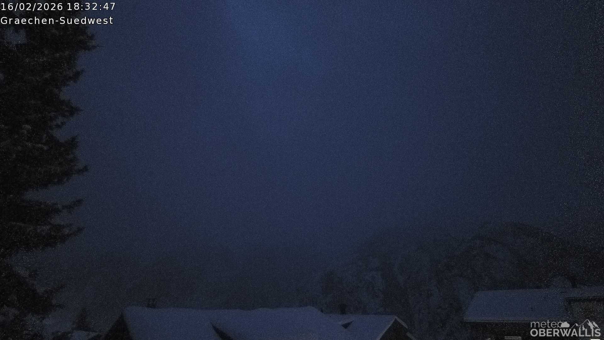 Archiv Foto Webcam Grächen - Blick nach Süd-West