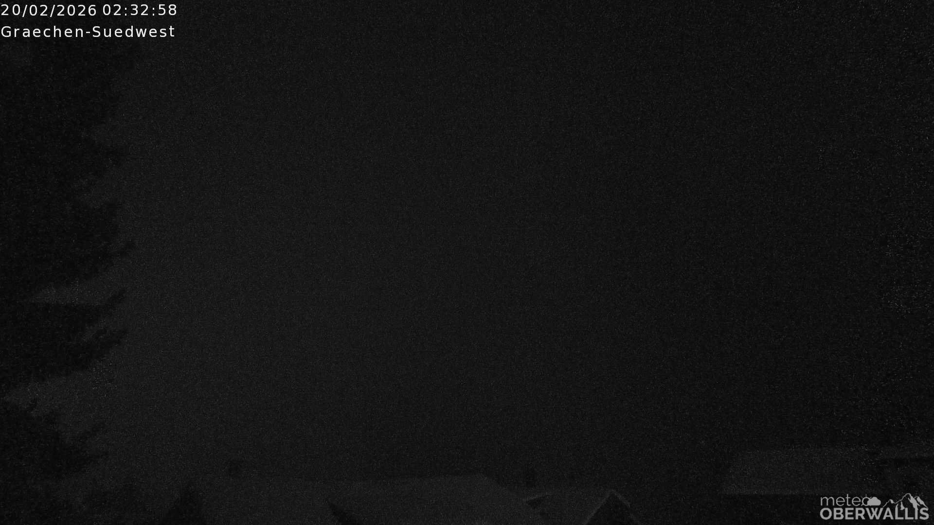 Archiv Foto Webcam Grächen - Blick nach Süd-West