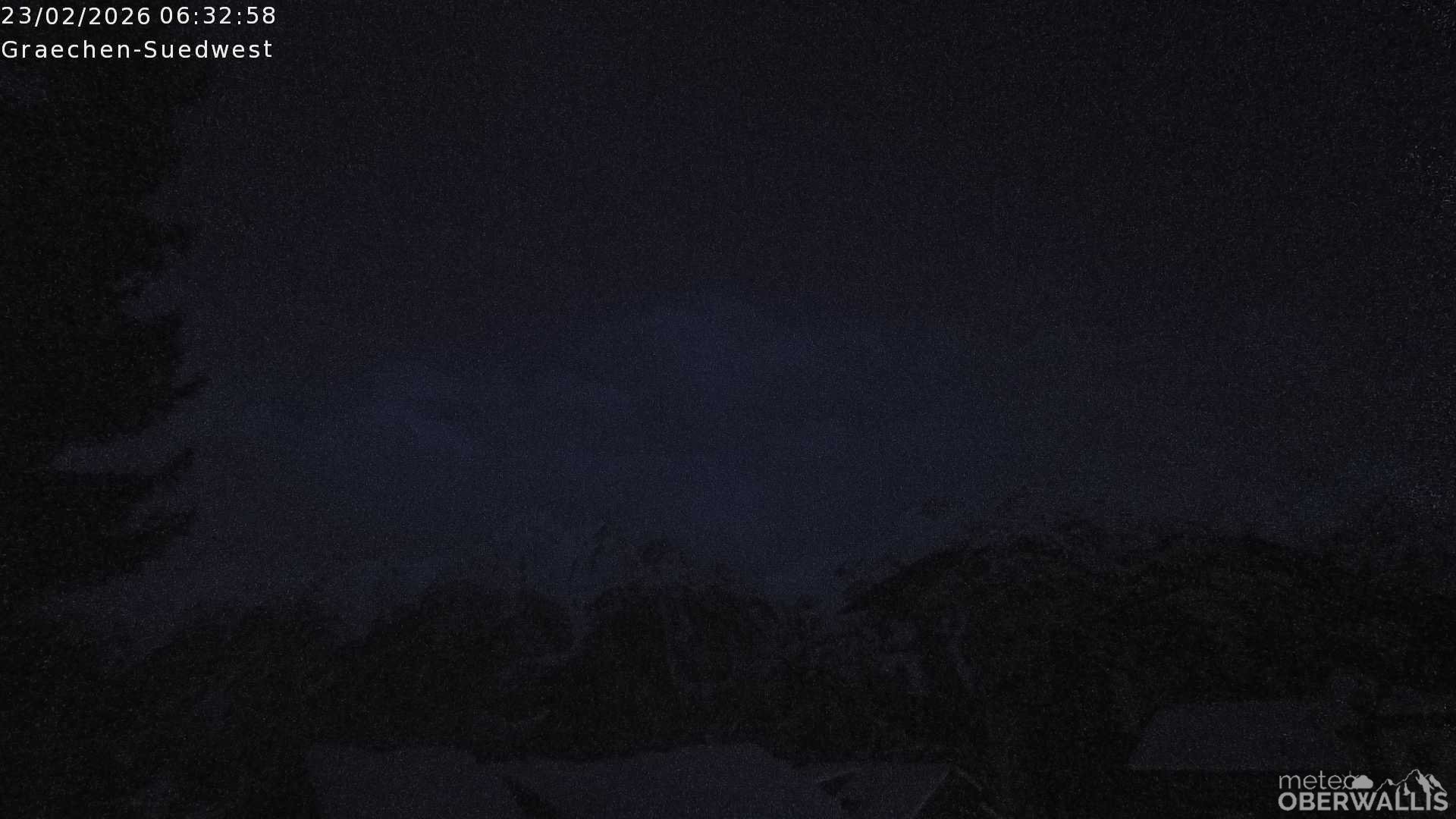 Archiv Foto Webcam Grächen - Blick nach Süd-West