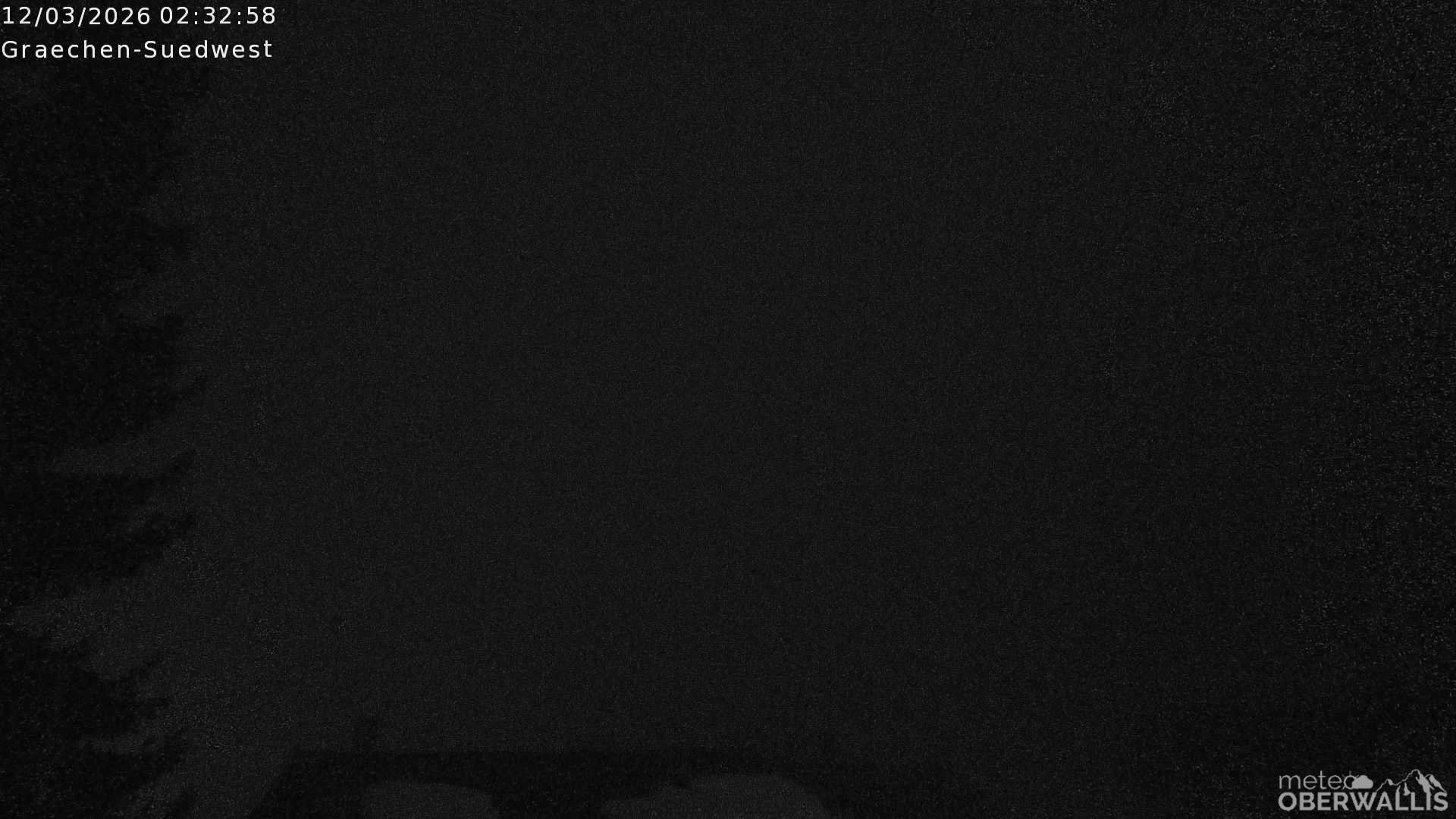 Archiv Foto Webcam Grächen - Blick nach Süd-West