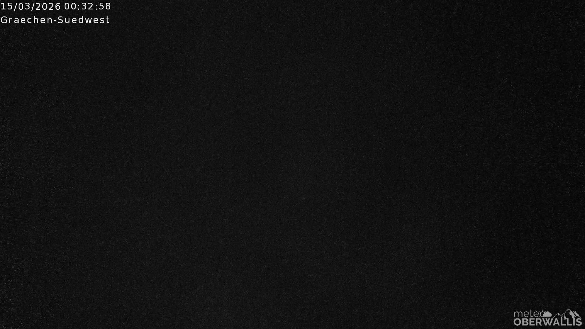 Archived image Webcam Grächen - South-West: Weisshorn