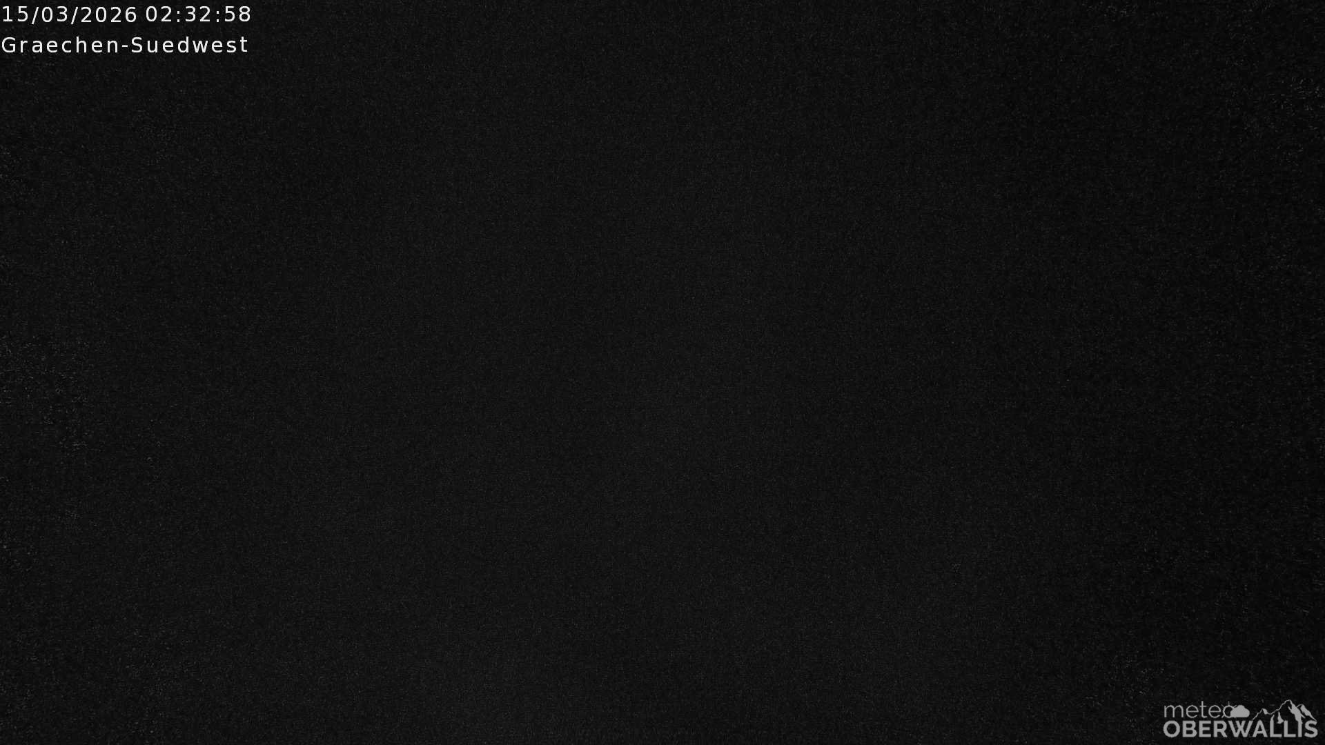 Archived image Webcam Grächen - South-West: Weisshorn