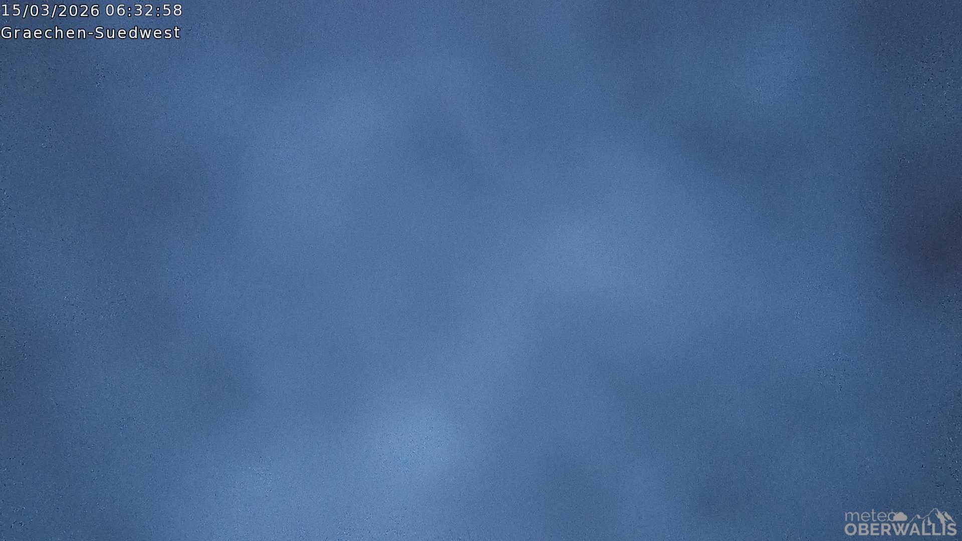 Archived image Webcam Grächen - South-West: Weisshorn