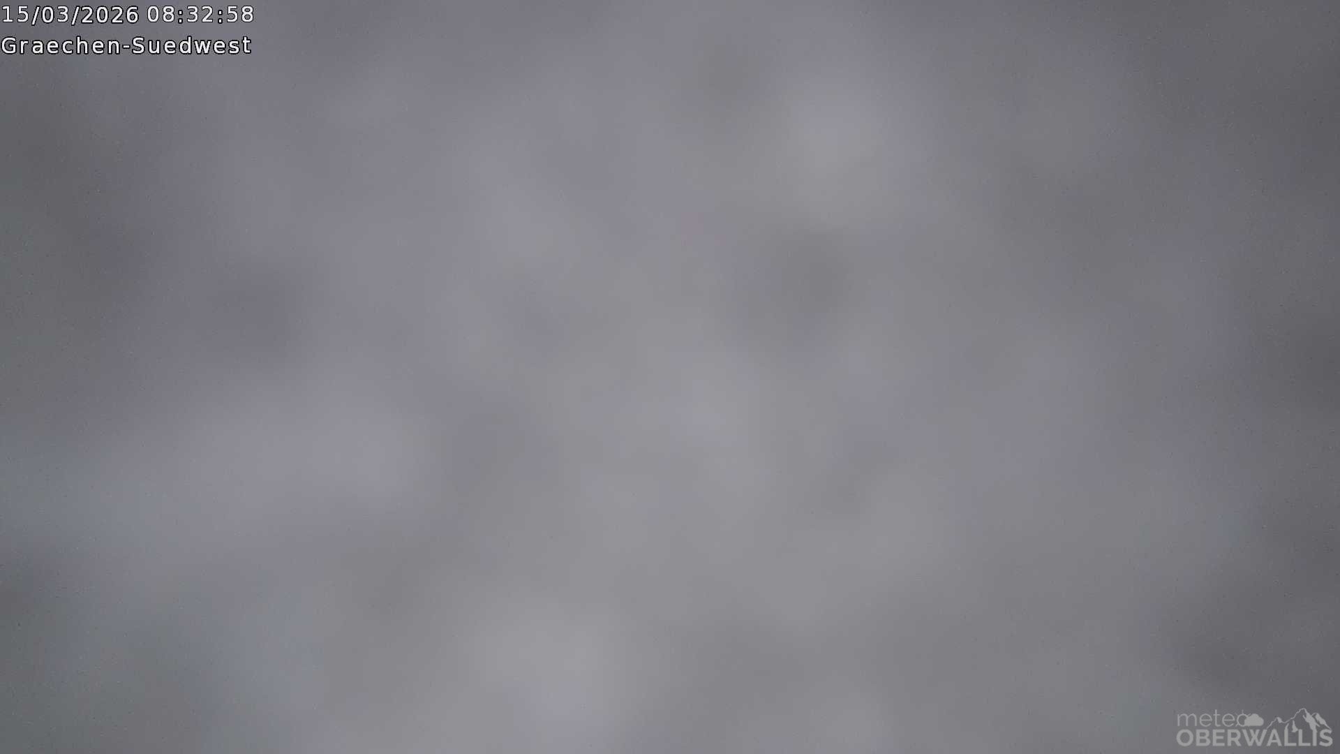 Archived image Webcam Grächen - South-West: Weisshorn