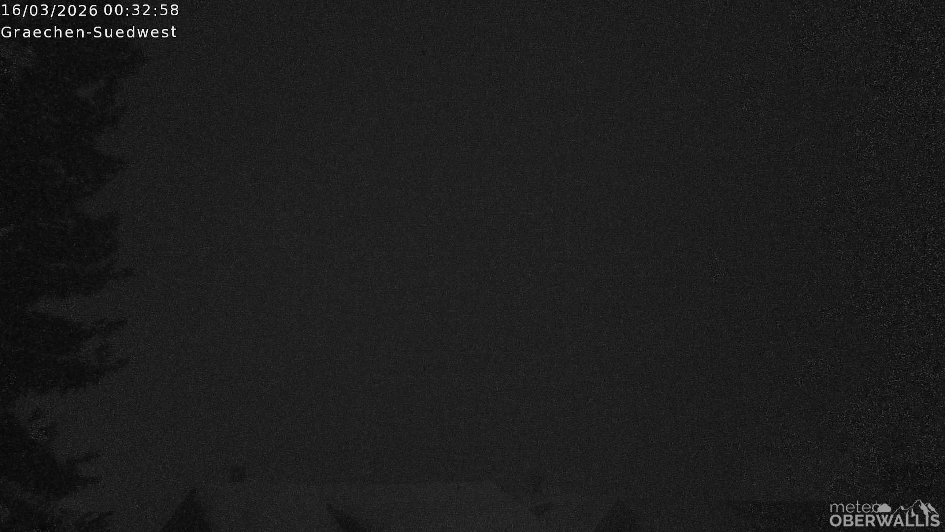 Archiv Foto Webcam Grächen - Blick nach Süd-West