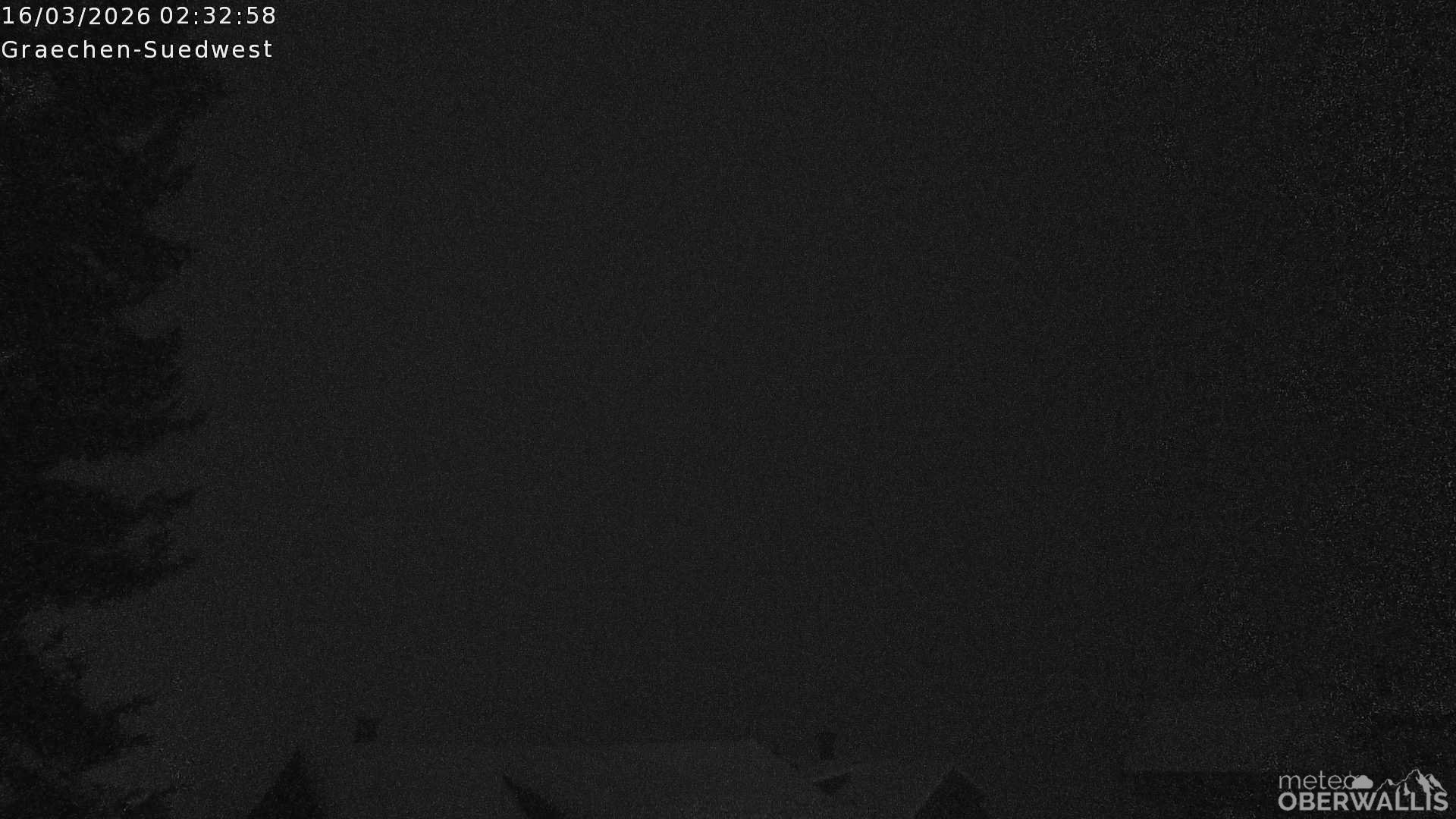 Archiv Foto Webcam Grächen - Blick nach Süd-West