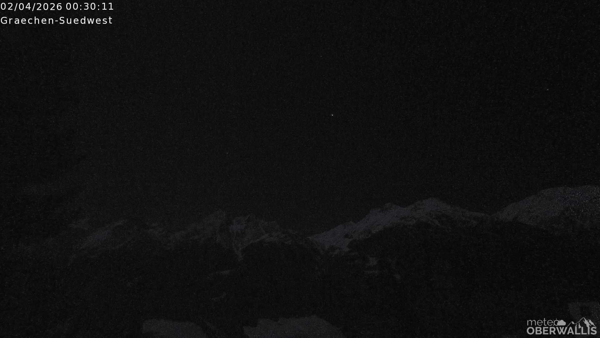 Archiv Foto Webcam Grächen - Blick nach Süd-West