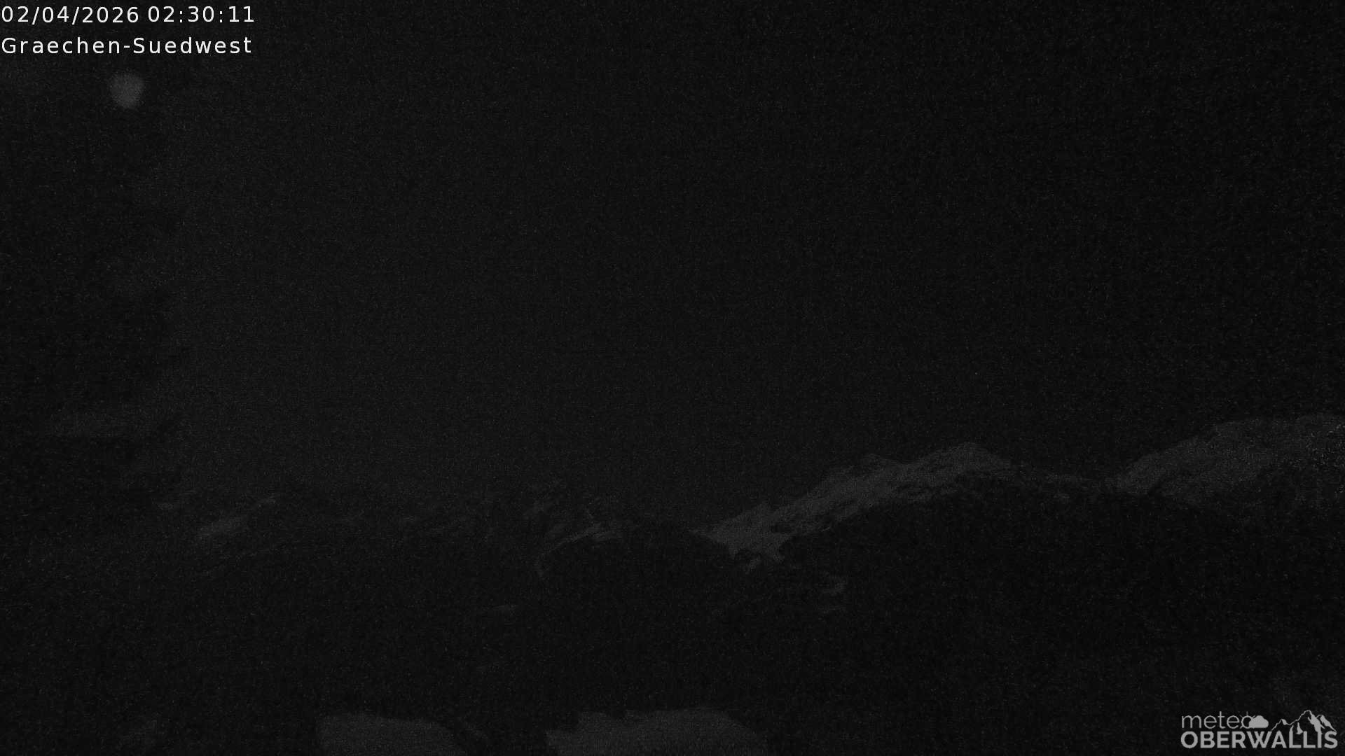 Archiv Foto Webcam Grächen - Blick nach Süd-West