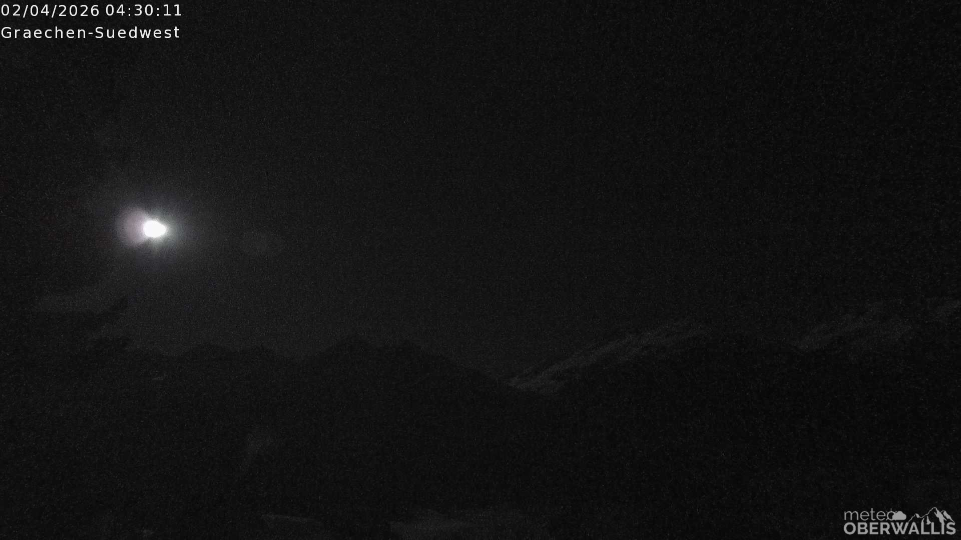 Archiv Foto Webcam Grächen - Blick nach Süd-West