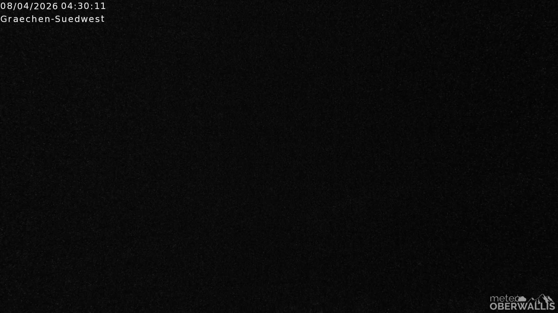 Archived image Webcam Grächen - South-West: Weisshorn