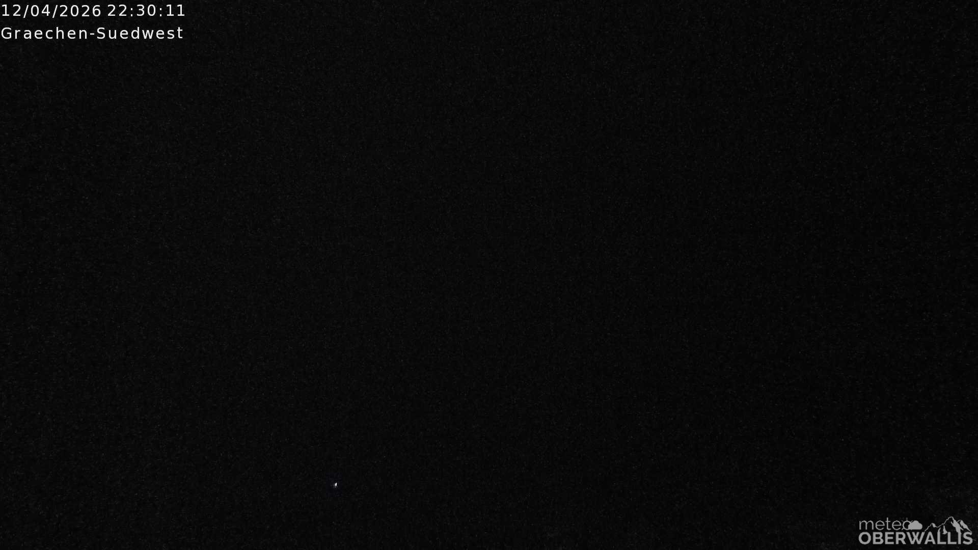 Archived image Webcam Grächen - South-West: Weisshorn