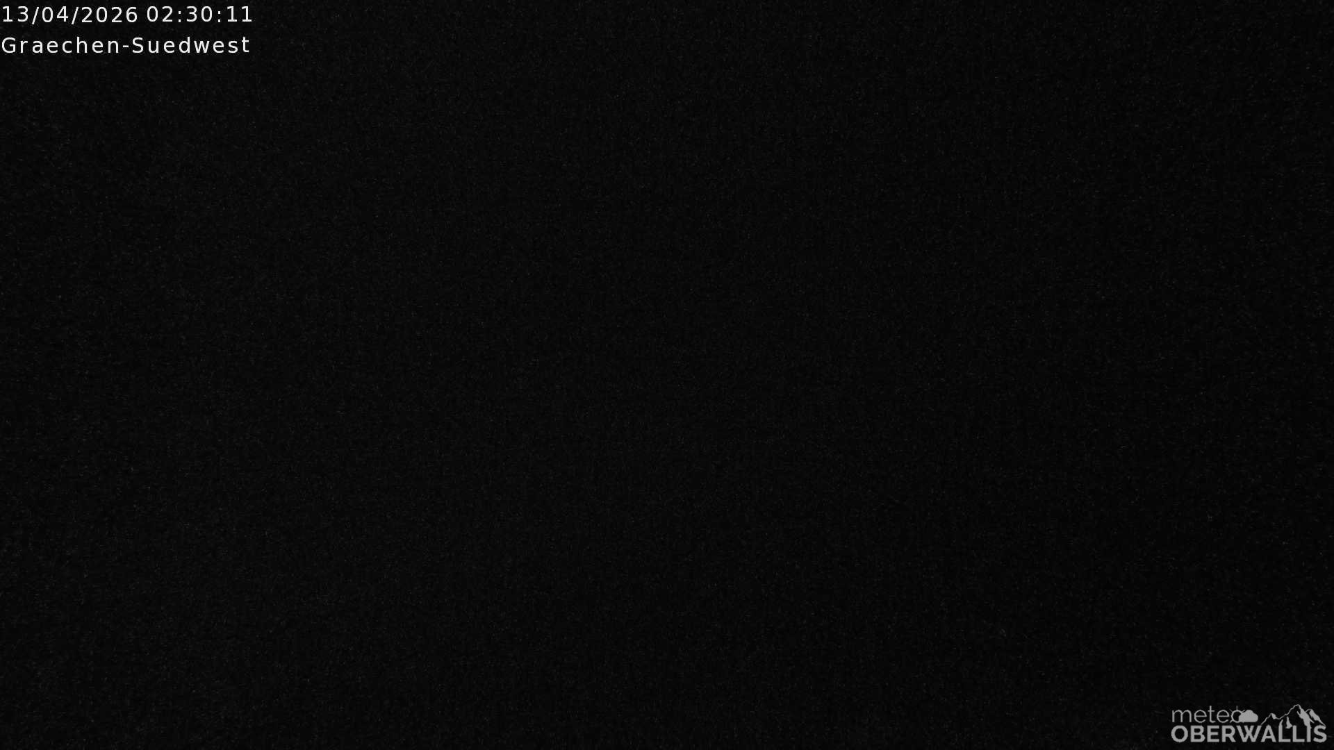 Archiv Foto Webcam Grächen - Blick nach Süd-West