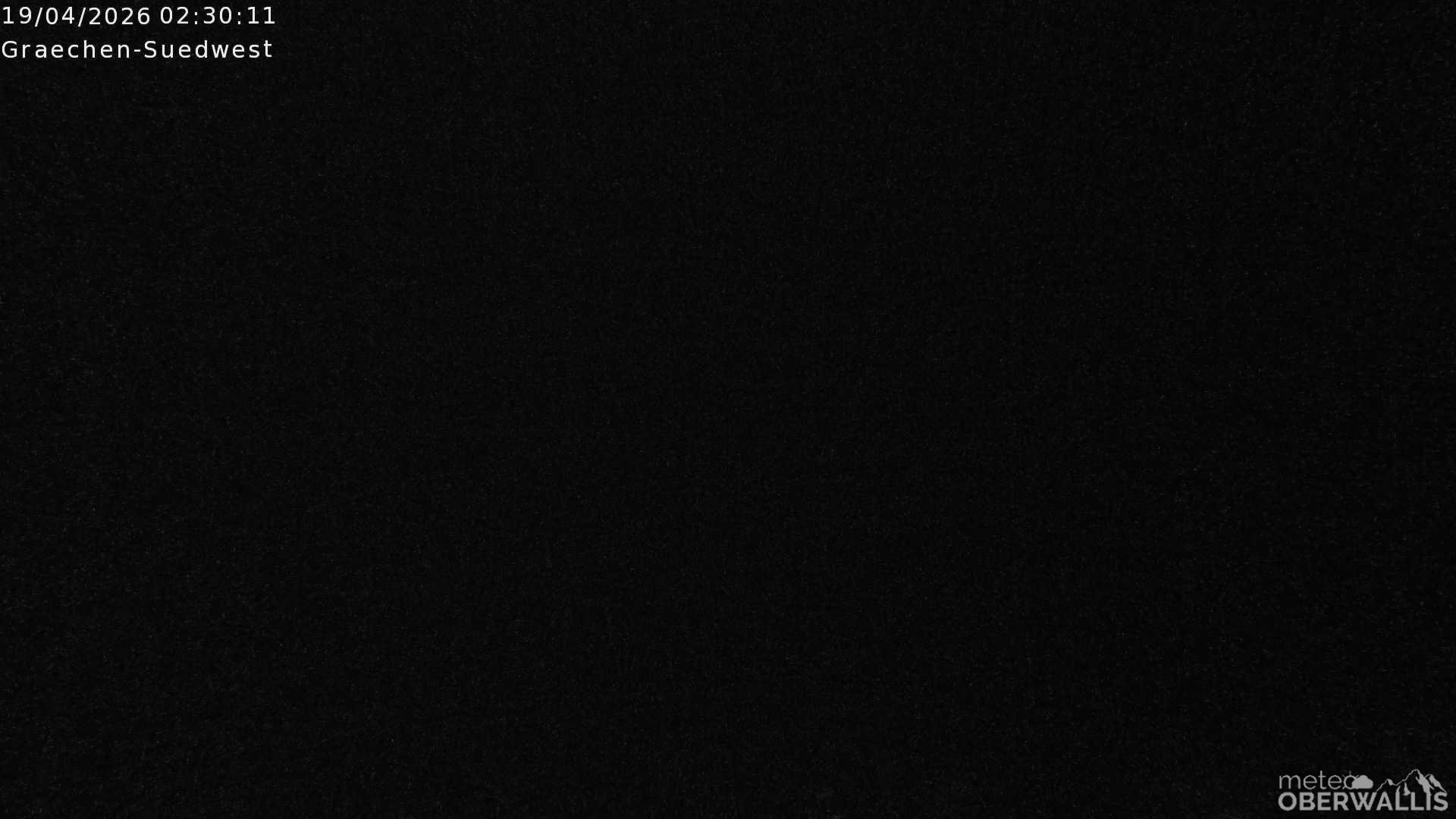 Archiv Foto Webcam Grächen - Blick nach Süd-West