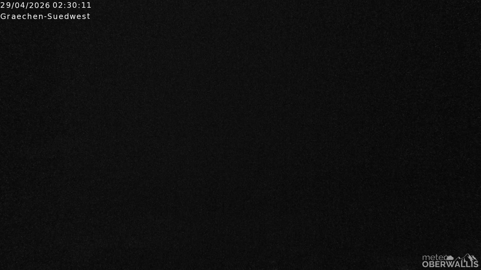 Archiv Foto Webcam Grächen - Blick nach Süd-West