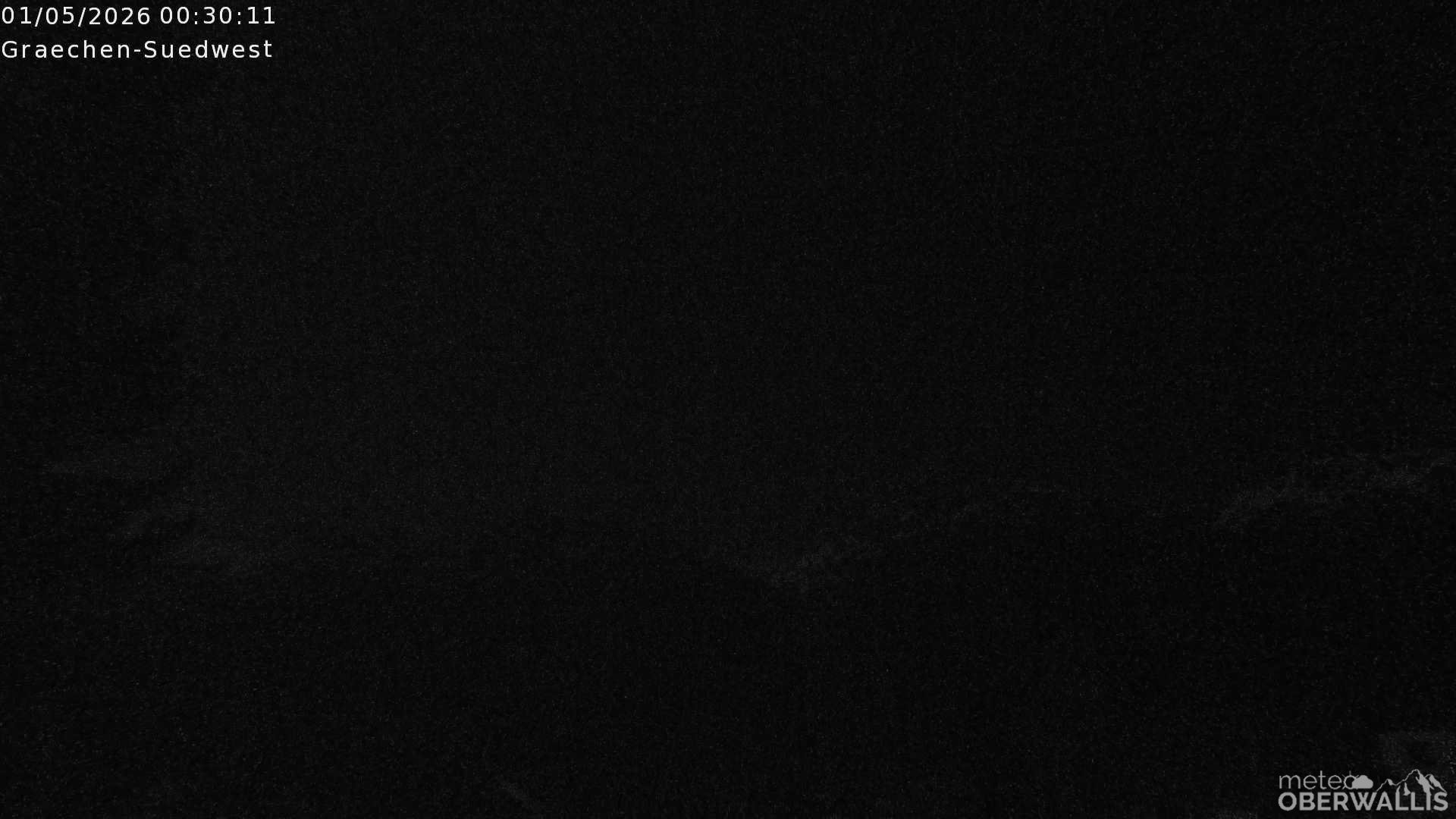 Archived image Webcam Grächen - South-West: Weisshorn