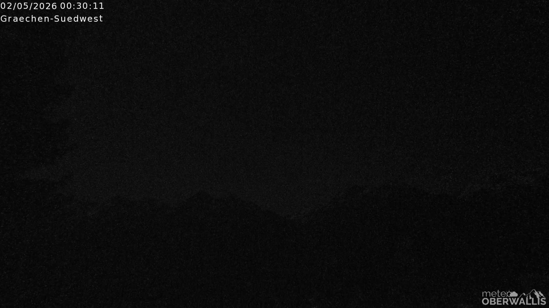 Archiv Foto Webcam Grächen - Blick nach Süd-West
