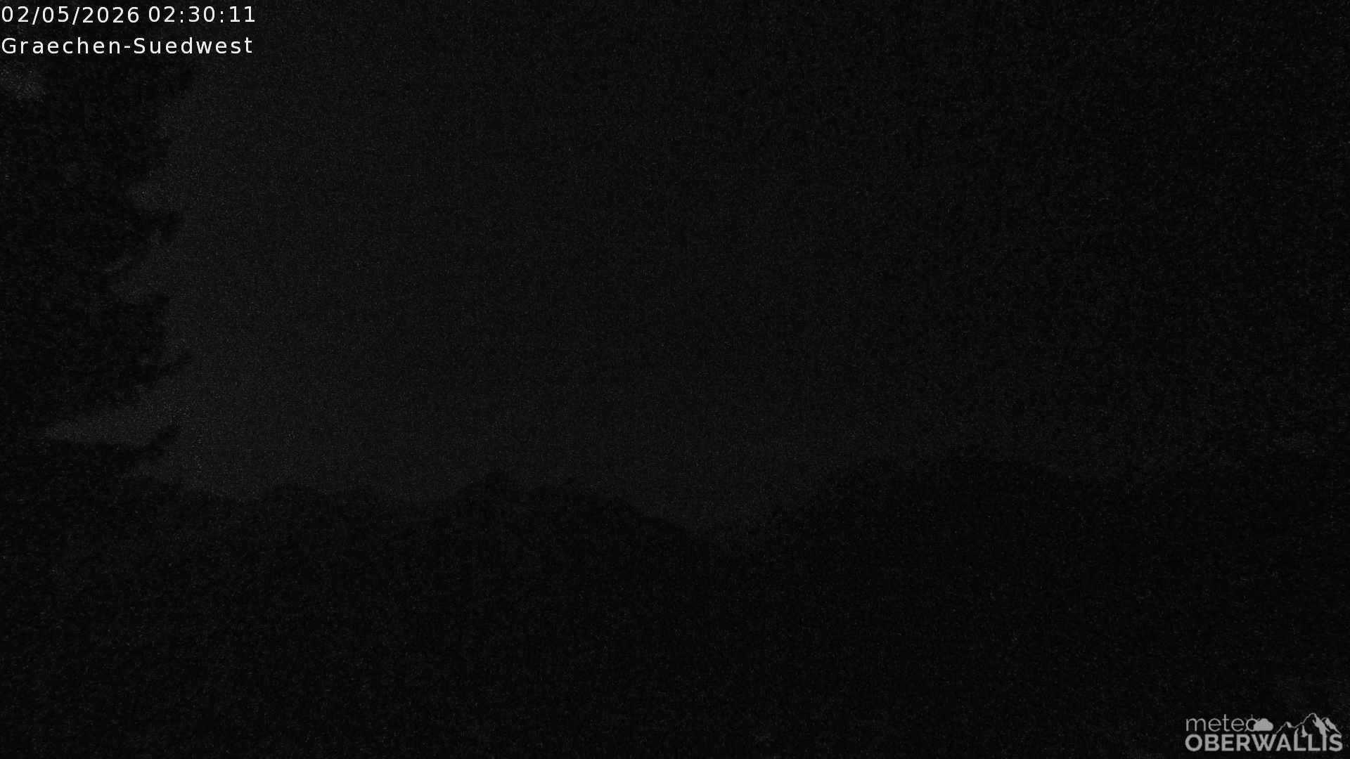 Archiv Foto Webcam Grächen - Blick nach Süd-West