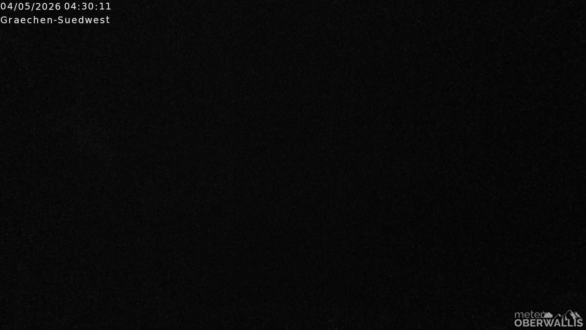 Archiv Foto Webcam Grächen - Blick nach Süd-West