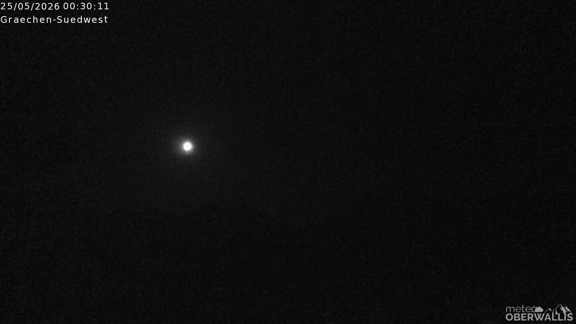 Archived image Webcam Grächen - South-West: Weisshorn