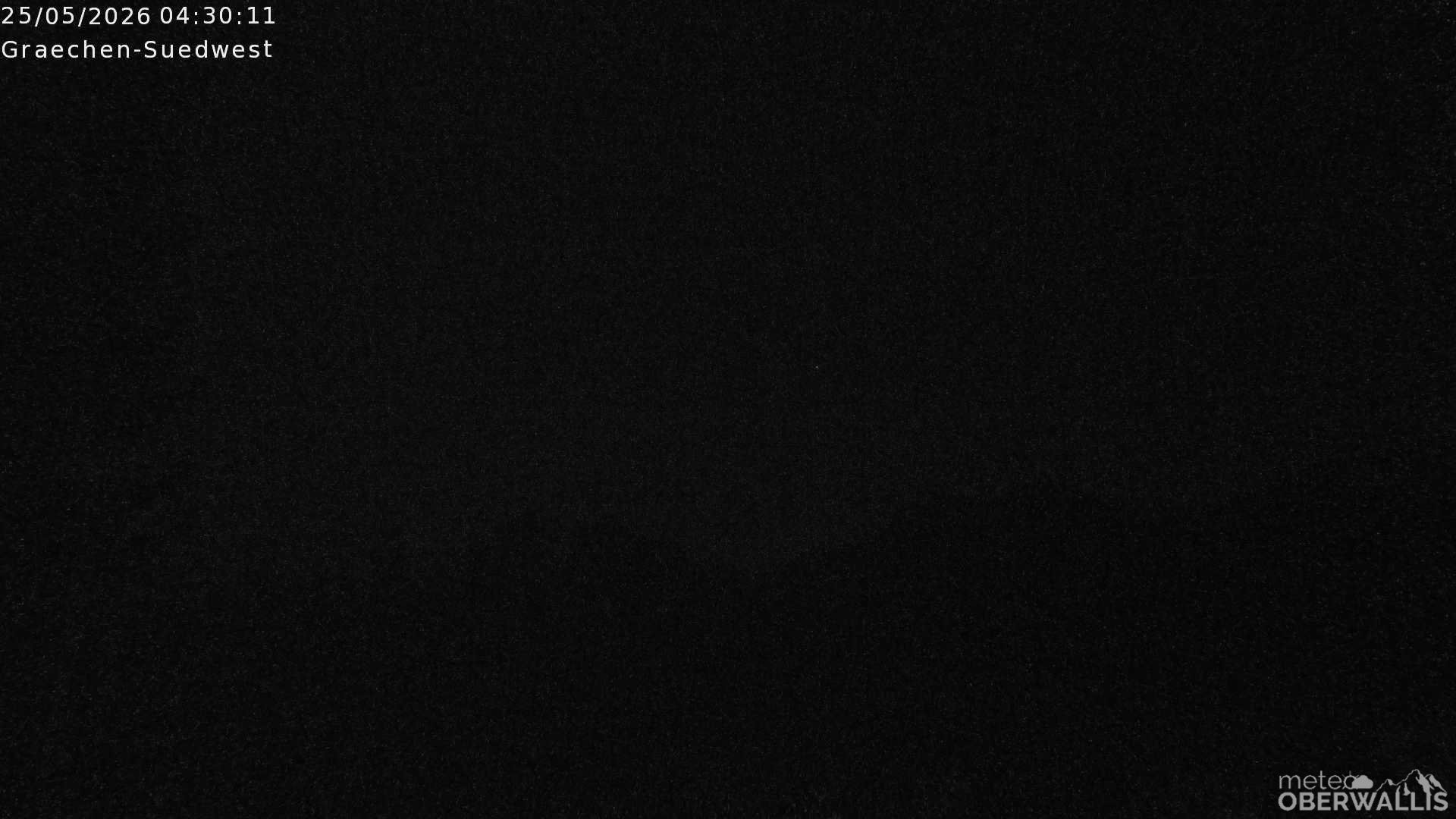 Archived image Webcam Grächen - South-West: Weisshorn