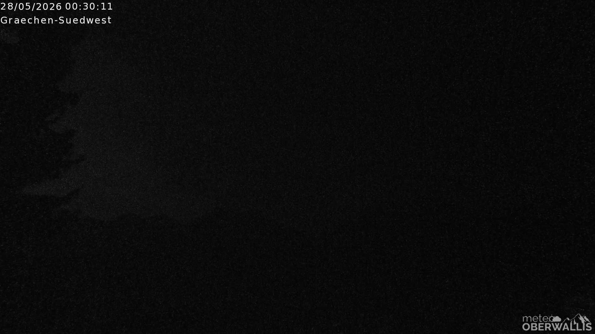 Archiv Foto Webcam Grächen - Blick nach Süd-West