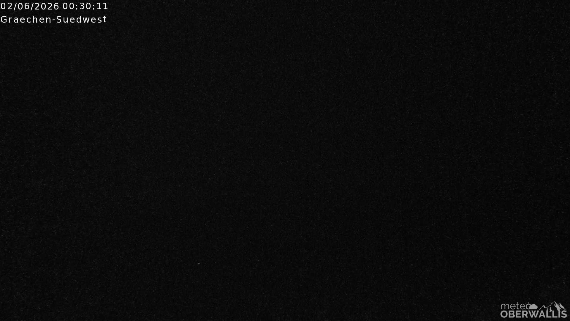 Archiv Foto Webcam Grächen - Blick nach Süd-West