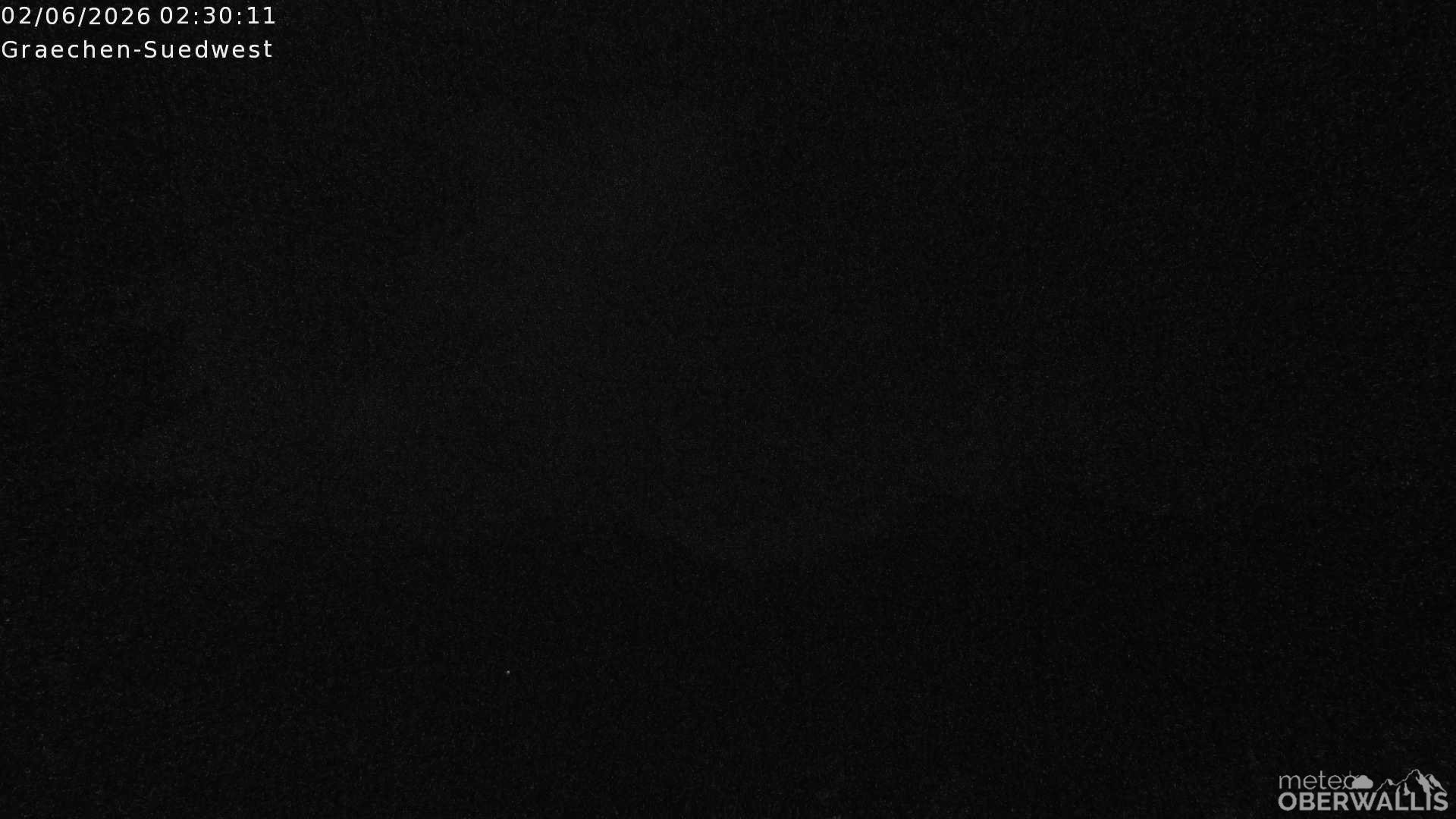 Archiv Foto Webcam Grächen - Blick nach Süd-West