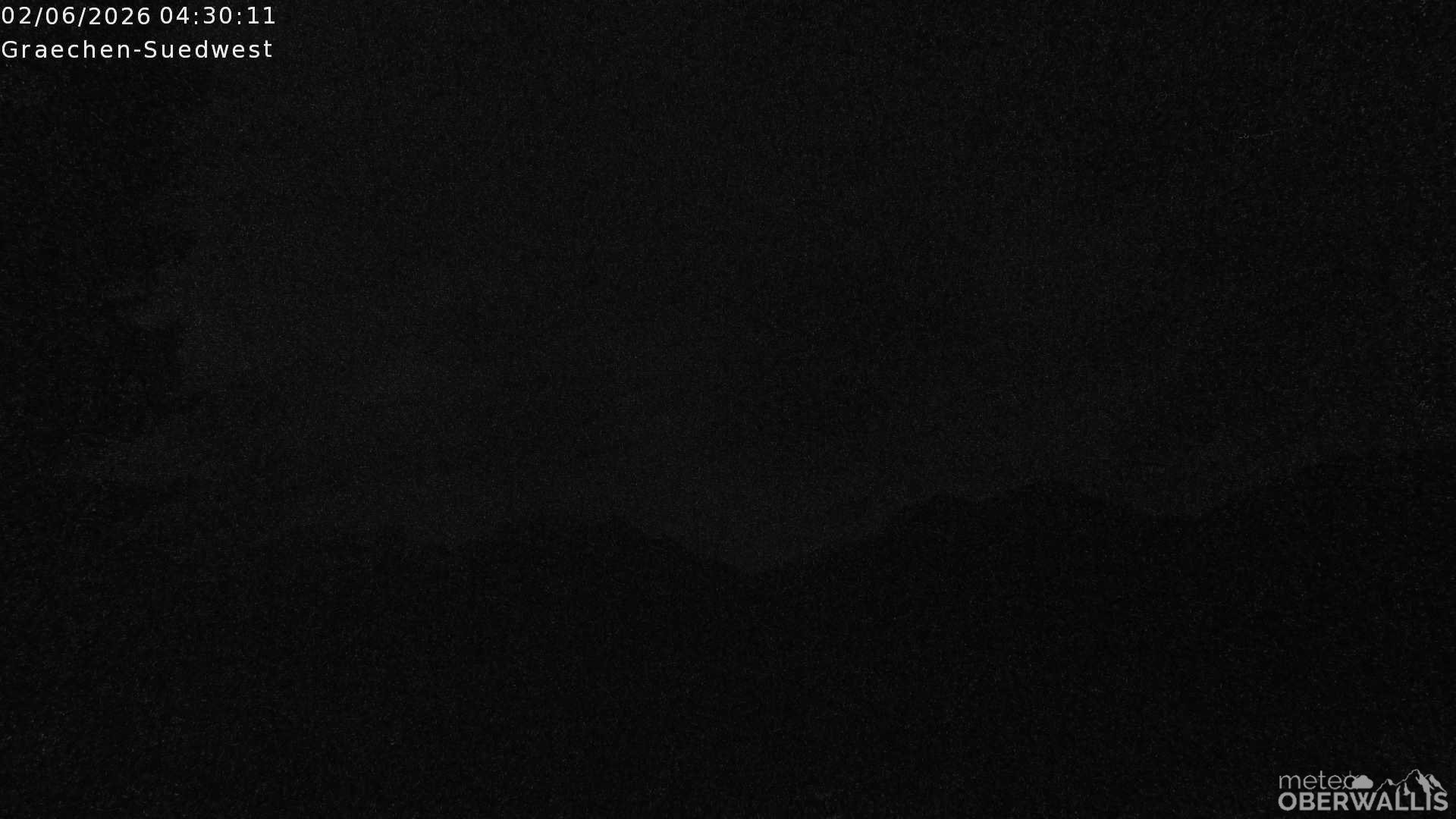 Archiv Foto Webcam Grächen - Blick nach Süd-West