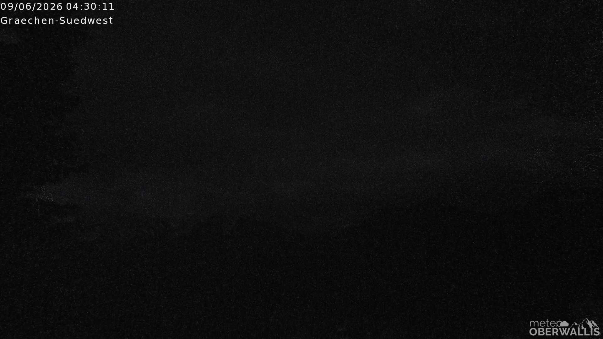 Archiv Foto Webcam Grächen - Blick nach Süd-West