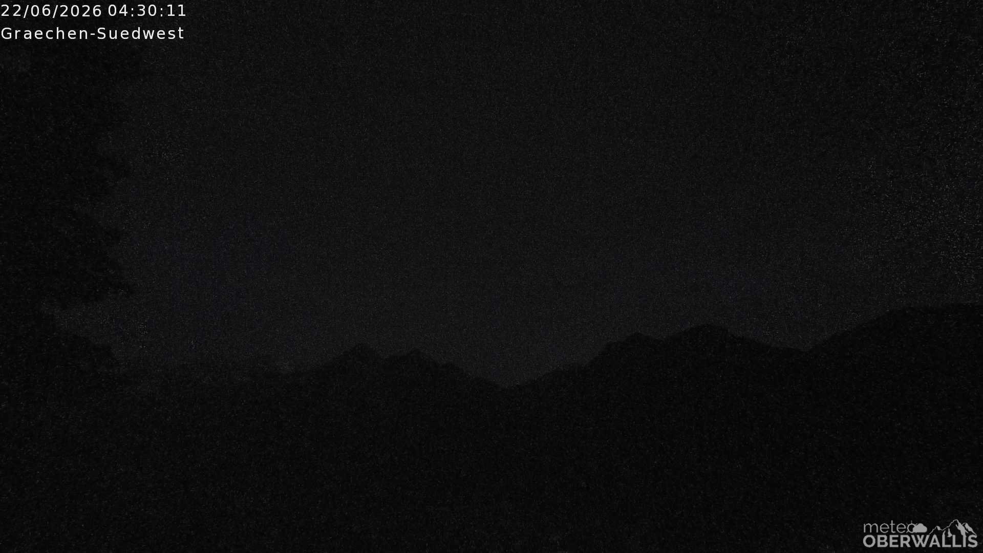 Archiv Foto Webcam Grächen - Blick nach Süd-West