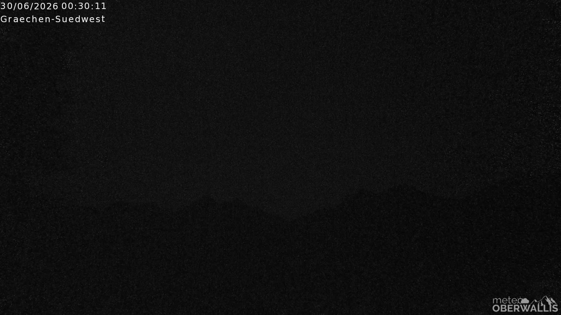 Archiv Foto Webcam Grächen - Blick nach Süd-West