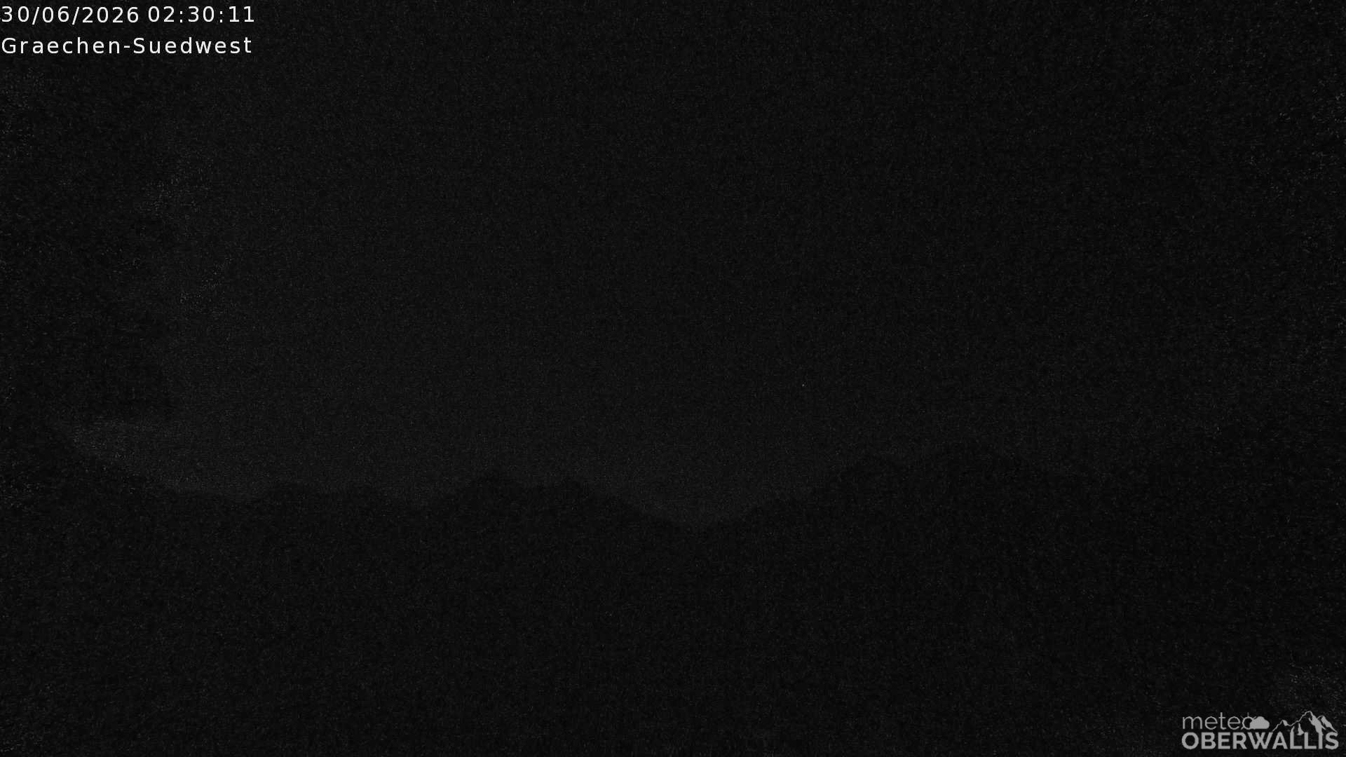 Archiv Foto Webcam Grächen - Blick nach Süd-West