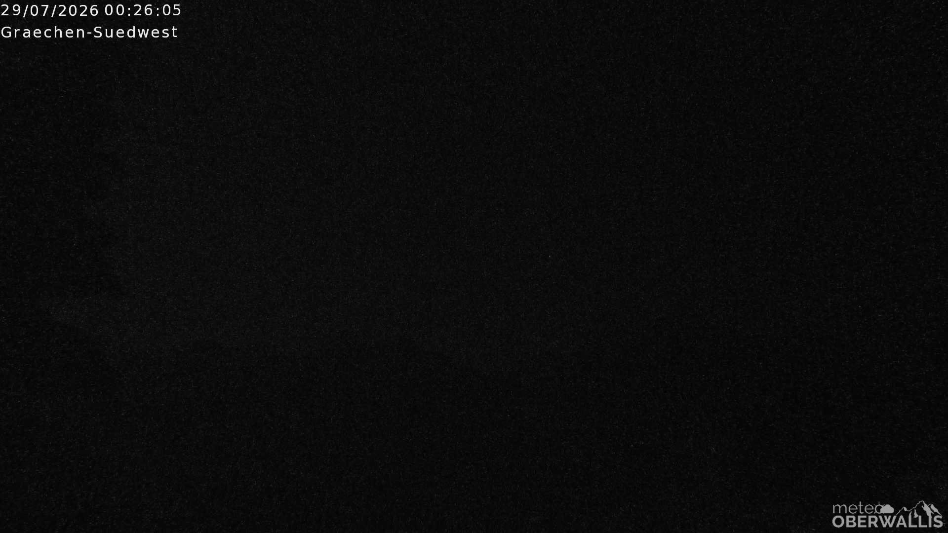 Archiv Foto Webcam Grächen - Blick nach Süd-West
