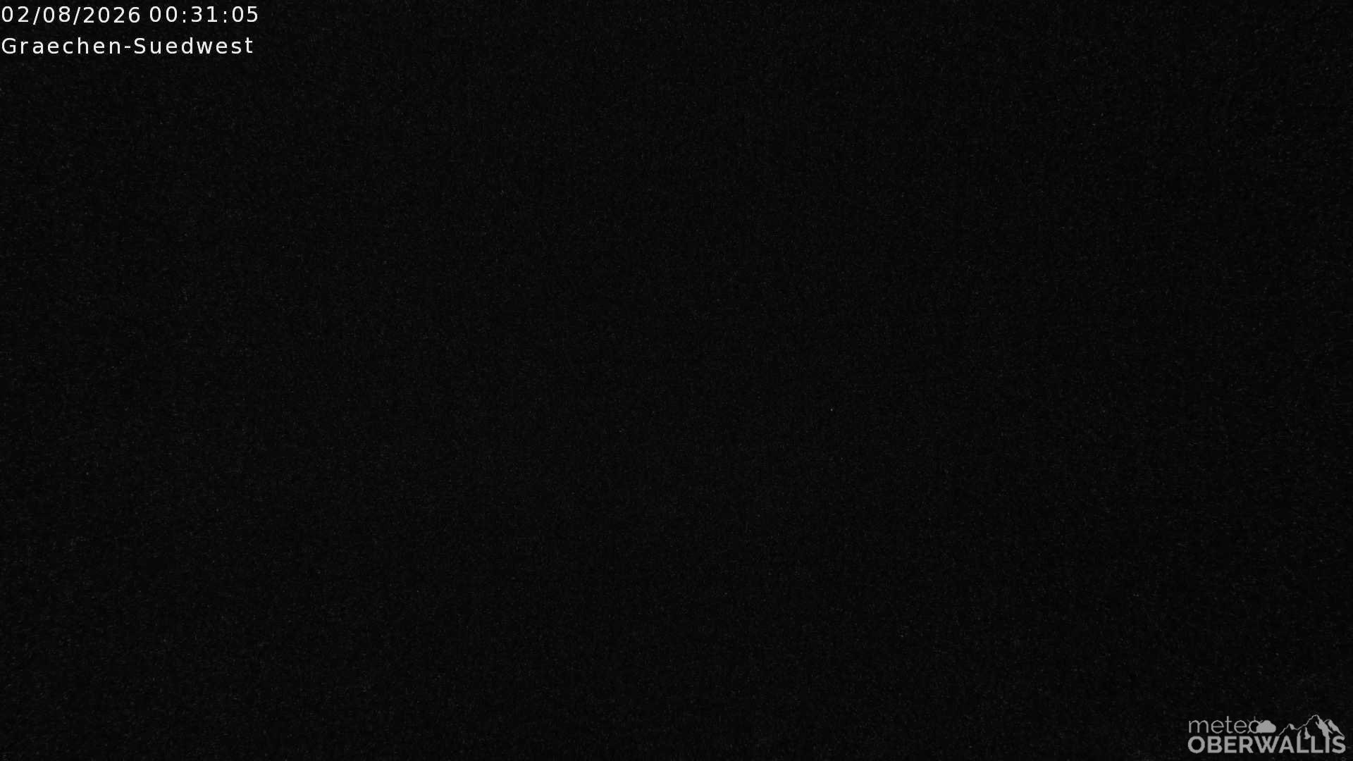 Archiv Foto Webcam Grächen - Blick nach Süd-West