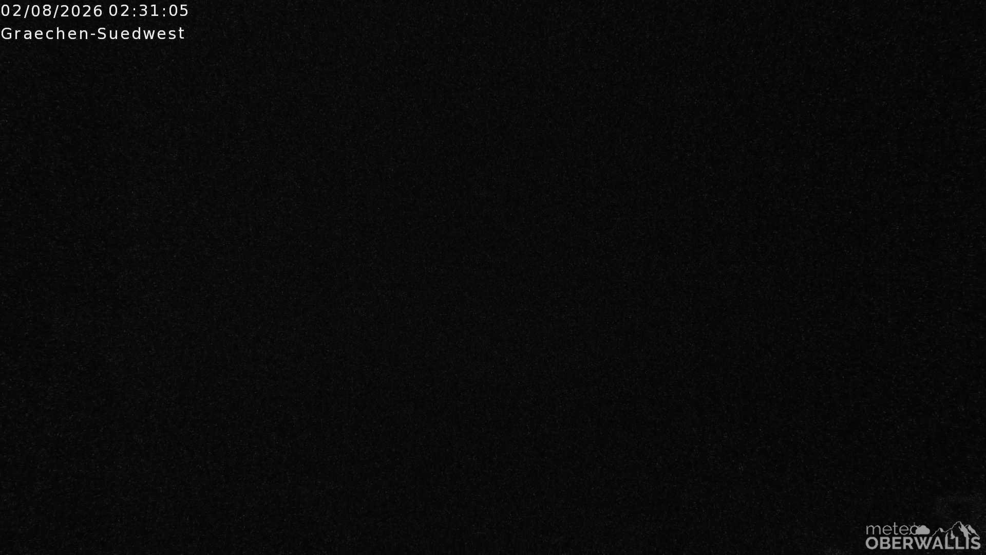 Archiv Foto Webcam Grächen - Blick nach Süd-West