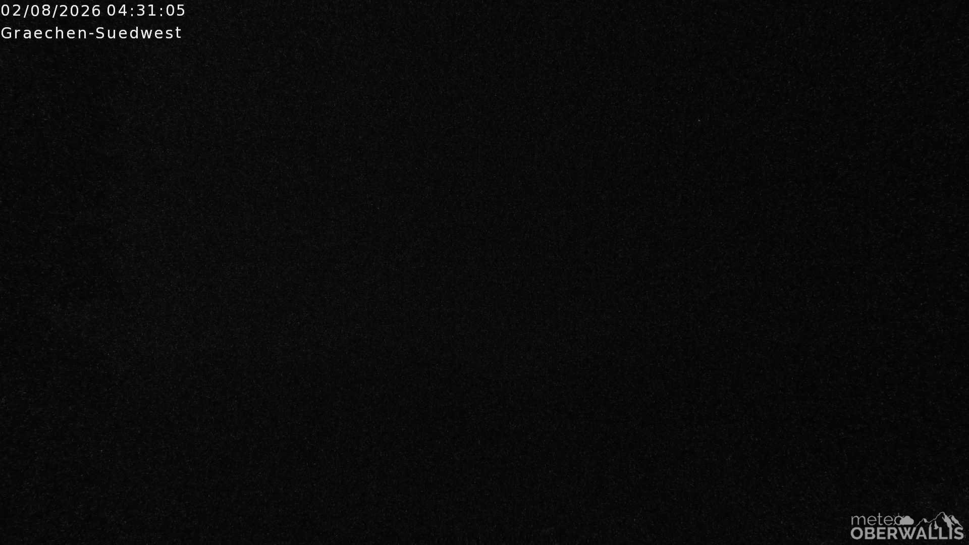 Archiv Foto Webcam Grächen - Blick nach Süd-West
