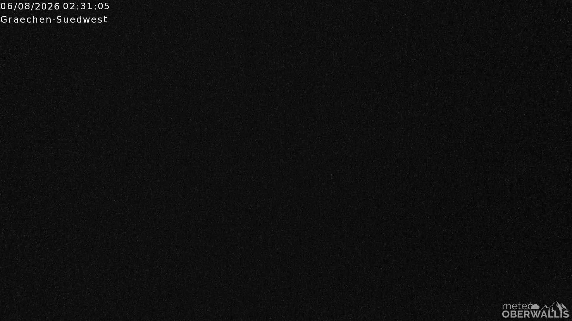 Archiv Foto Webcam Grächen - Blick nach Süd-West