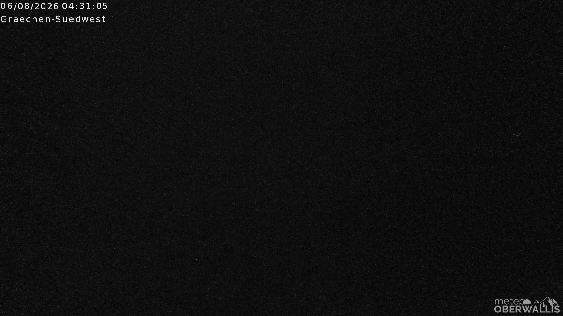 Archiv Foto Webcam Grächen - Blick nach Süd-West