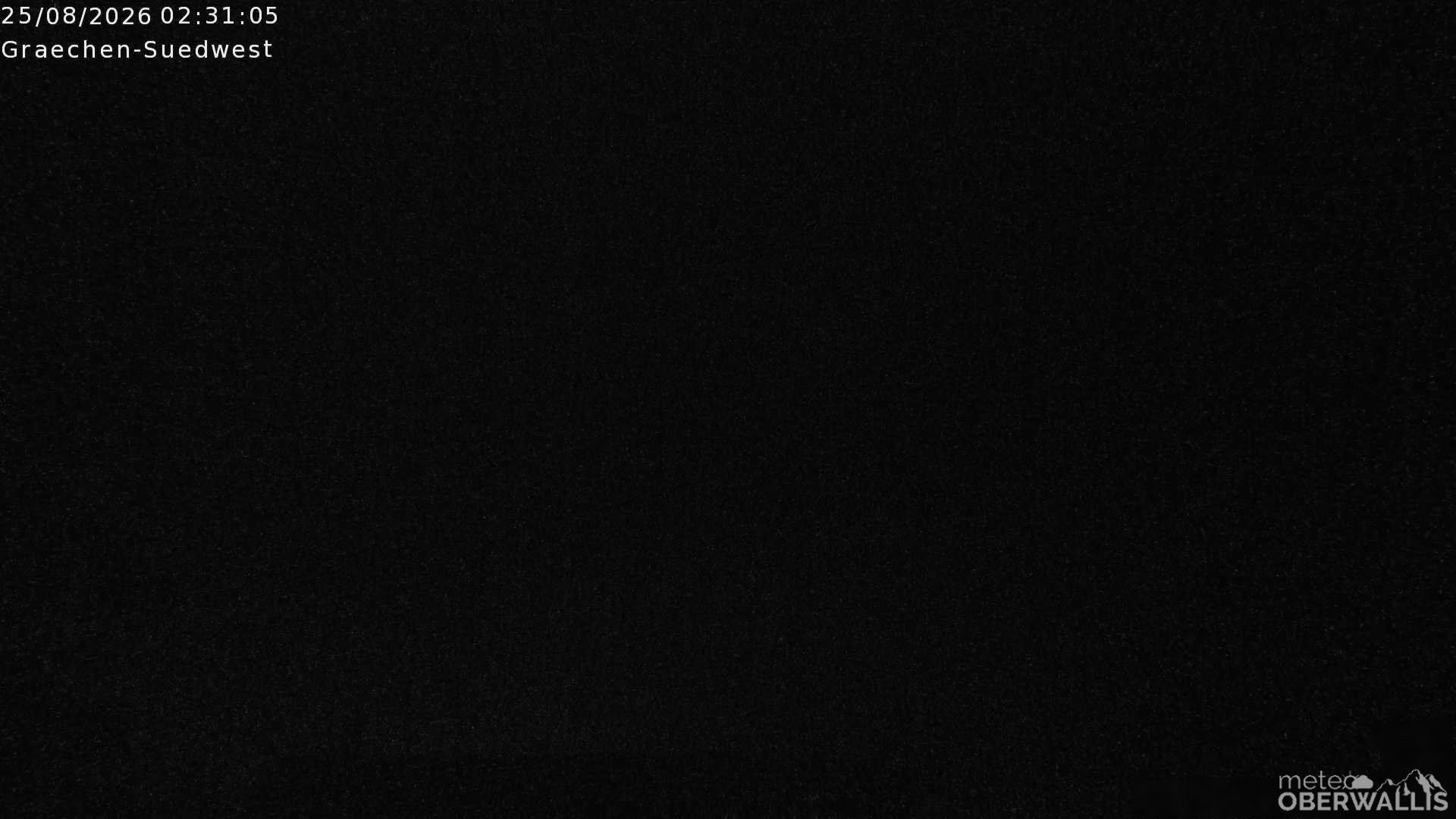 Archived image Webcam Grächen - South-West: Weisshorn