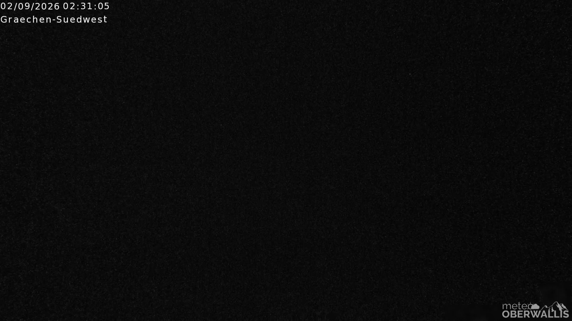 Archiv Foto Webcam Grächen - Blick nach Süd-West