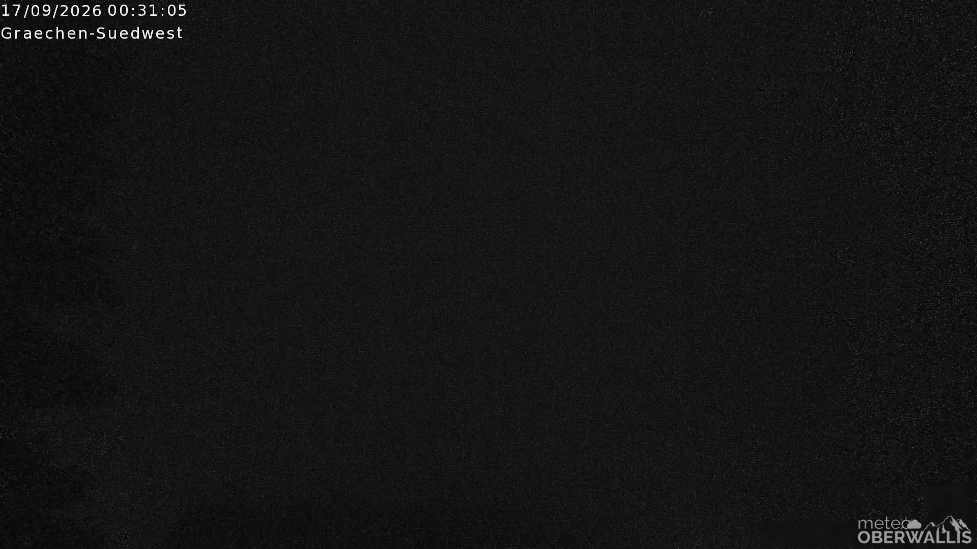 Archived image Webcam Grächen - South-West: Weisshorn