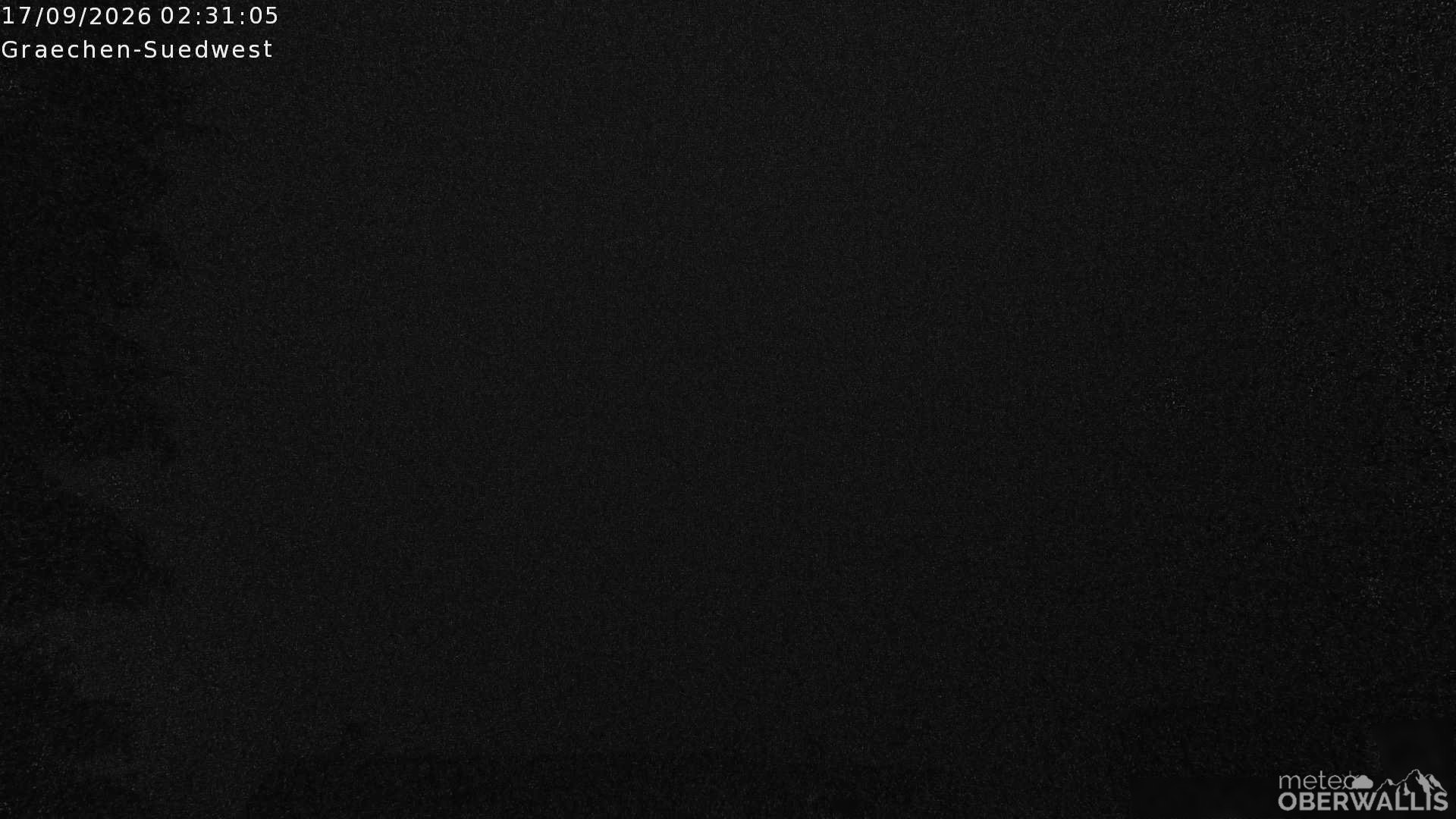 Archived image Webcam Grächen - South-West: Weisshorn
