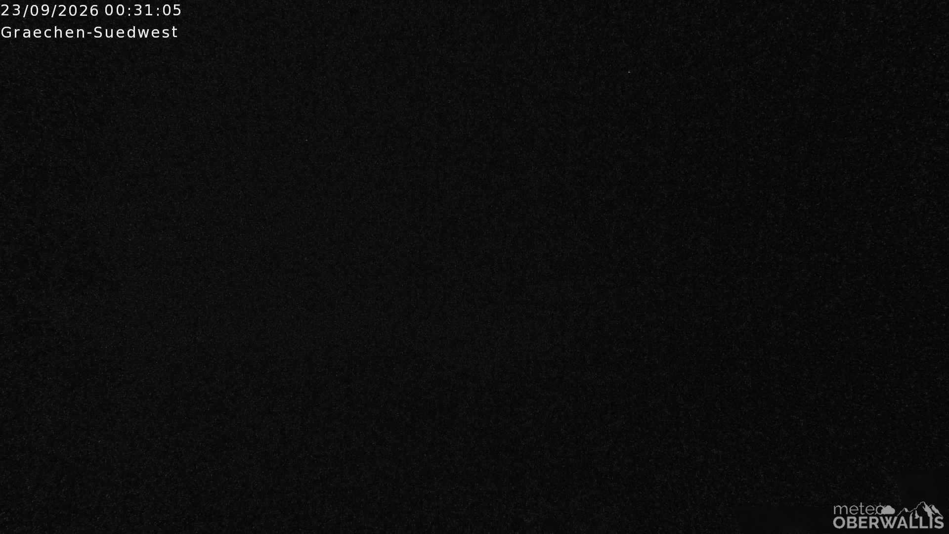 Archiv Foto Webcam Grächen - Blick nach Süd-West