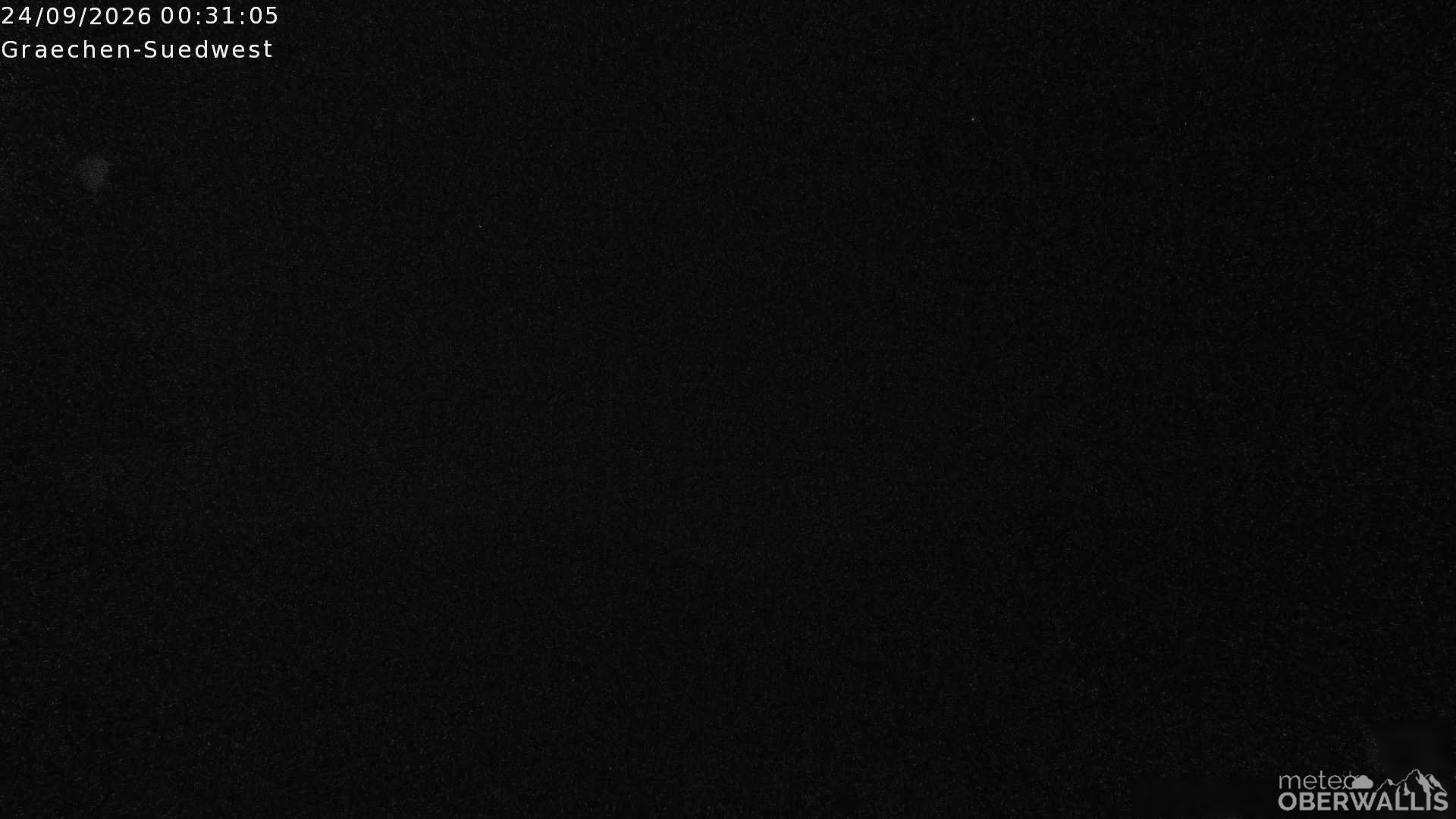 Archived image Webcam Grächen - South-West: Weisshorn