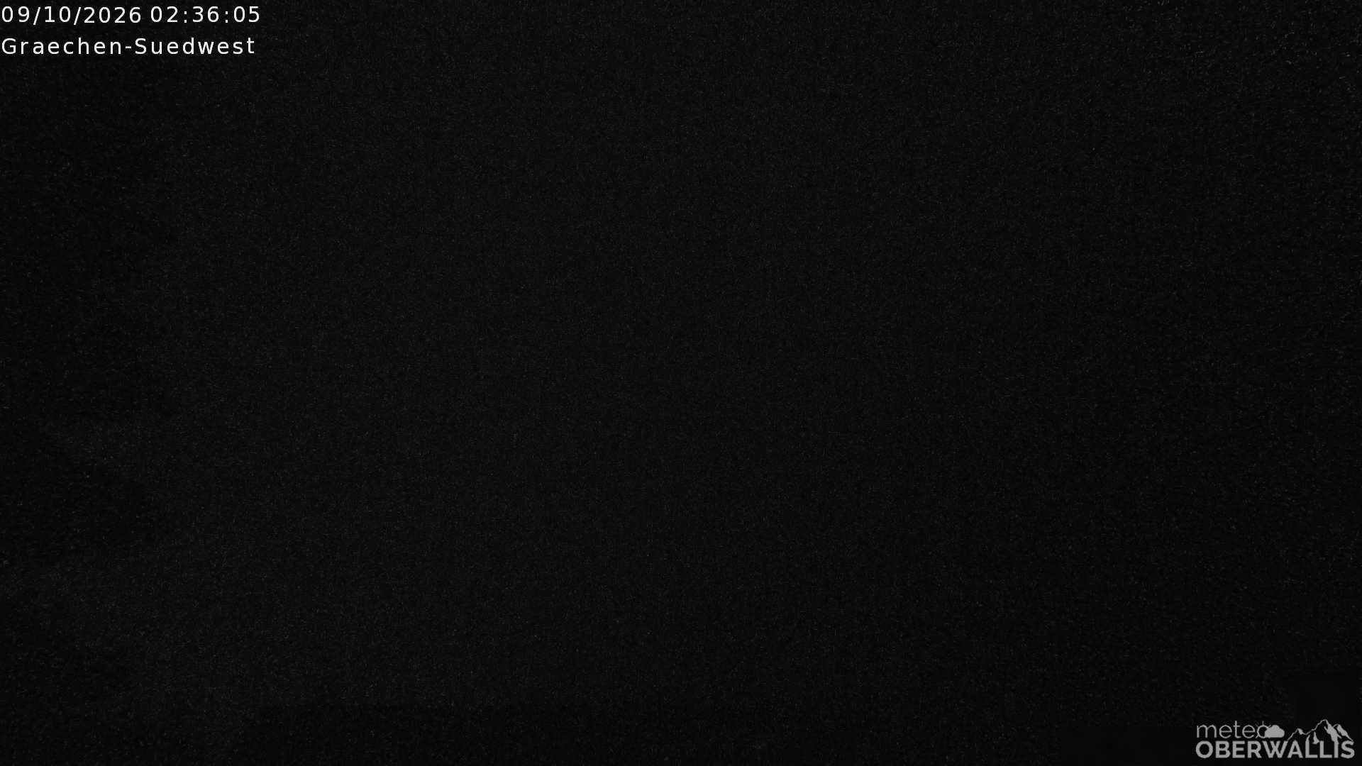 Archiv Foto Webcam Grächen - Blick nach Süd-West
