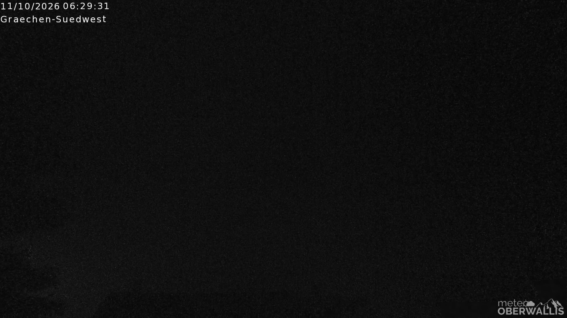 Archived image Webcam Grächen - South-West: Weisshorn