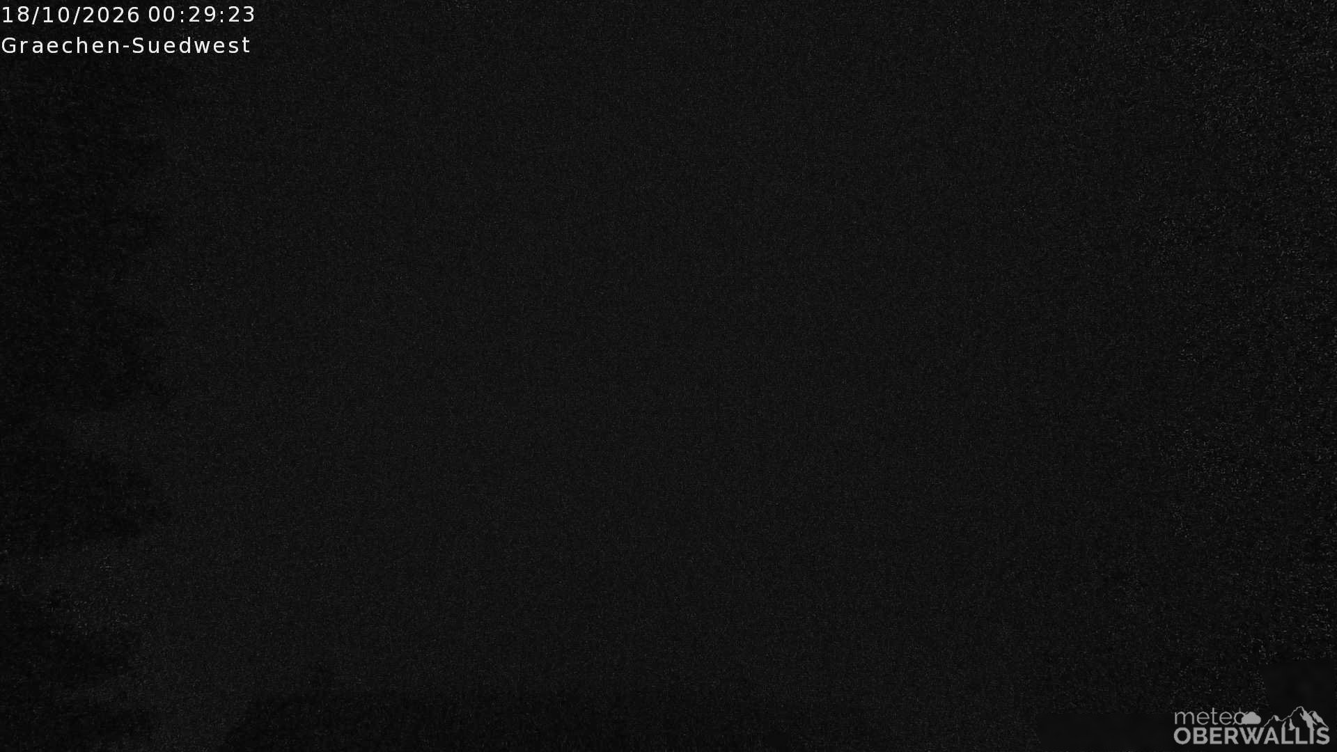 Archiv Foto Webcam Grächen - Blick nach Süd-West